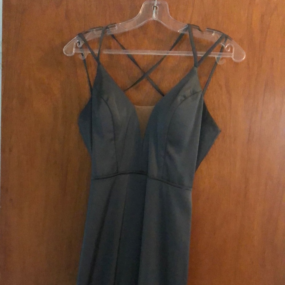 olive green gown